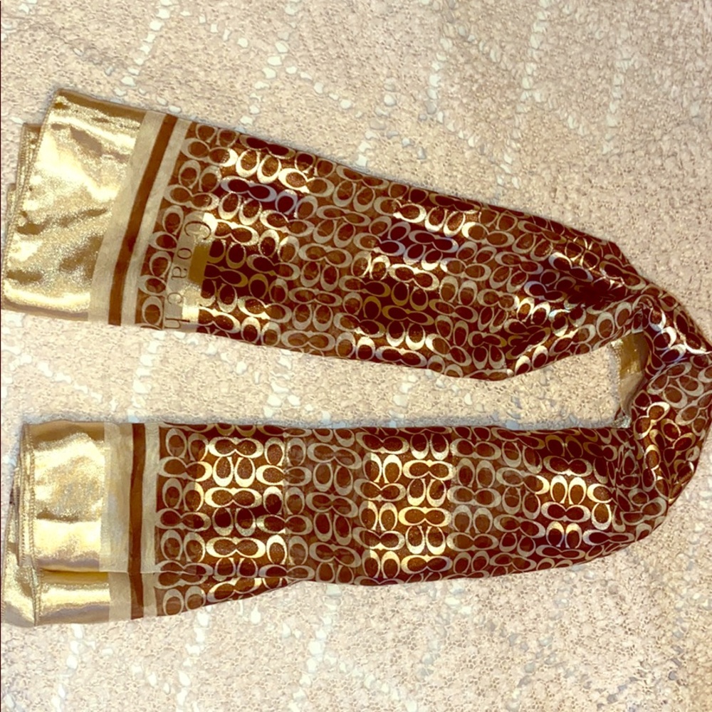 Coach silk scarf
